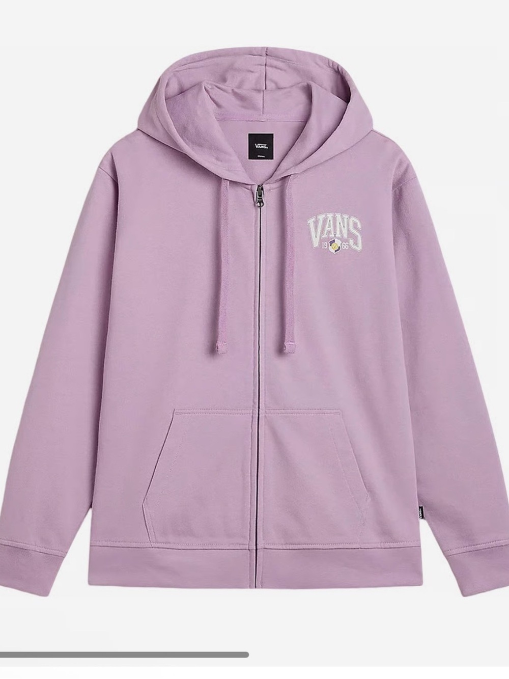 NWT Vans Upperclassman 66 Lavender Full-Zip Hoodie with Logo